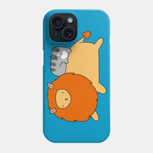 Lion and Blue Tabby Cat Phone Case