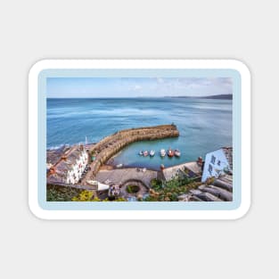 Clovelly Harbour, From Above, Devon, England Magnet