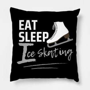 Eat Sleep Ice Skating Pillow