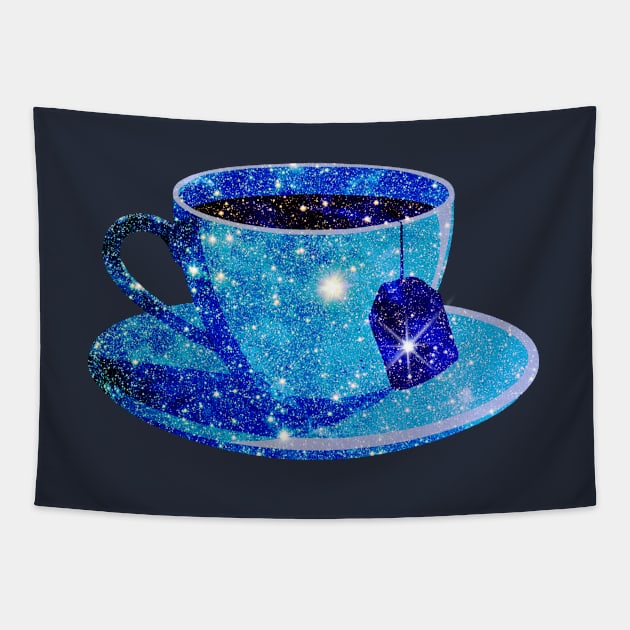 Stars in my tea Tapestry by helengarvey