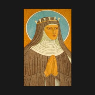 Saint Hildegard of Bingen Portrait Art Painting T-Shirt