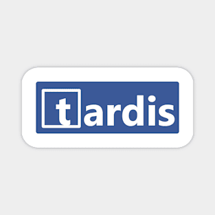TARDIS Social Media logo Magnet