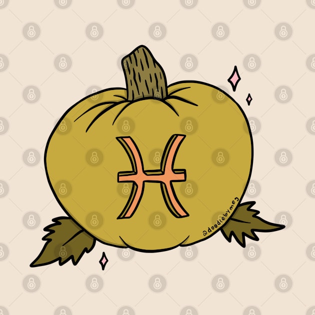 Pisces Pumpkin by Doodle by Meg