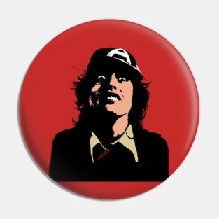 Angus Young AC/DC Pin