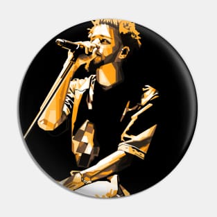 J Cole Rapper Pin