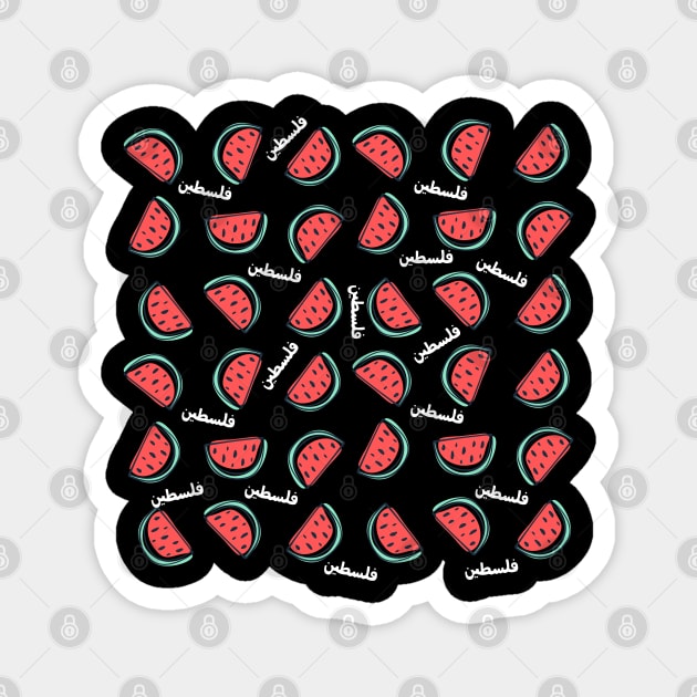 Watermelon Palestine Palestinian Magnet by The WYLD Tribe