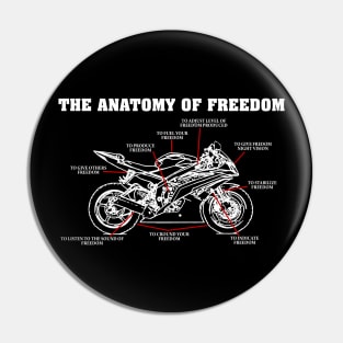 The Anatomy Of Freedom T shirt For Biker Pin