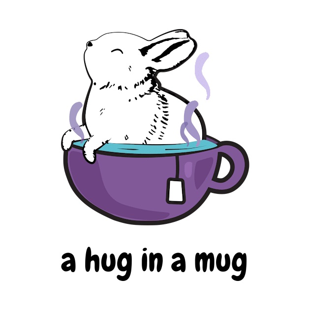 A Hug In A Mug, Rabbit In A Teacup by Sizzlinks