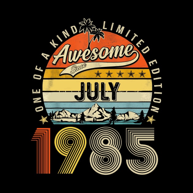 Awesome Since July 1985 Vintage 38th Birthday by Gearlds Leonia