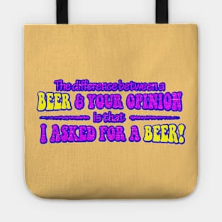 Beer Opinion (Funky - Worn) Tote