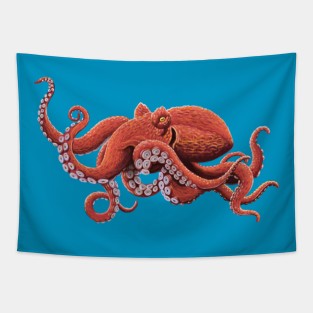 Giant Pacific Octopus Tapestry