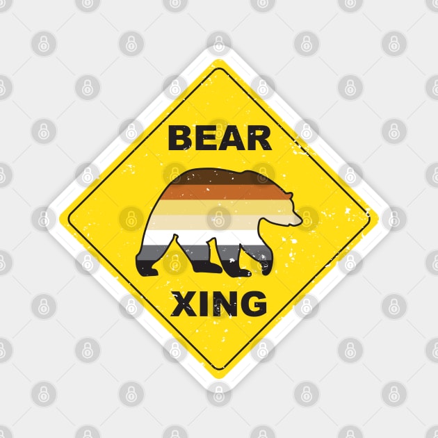 BEAR PRIDE XING Magnet by CKline