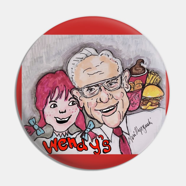 Wendys Fast Food Restaurant Pin by TheArtQueenOfMichigan 