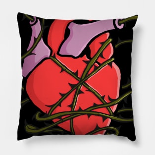 heart and thorns Pillow