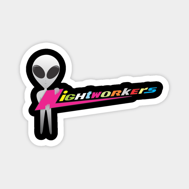Lightworkers stand alien gray Magnet by lightworkers