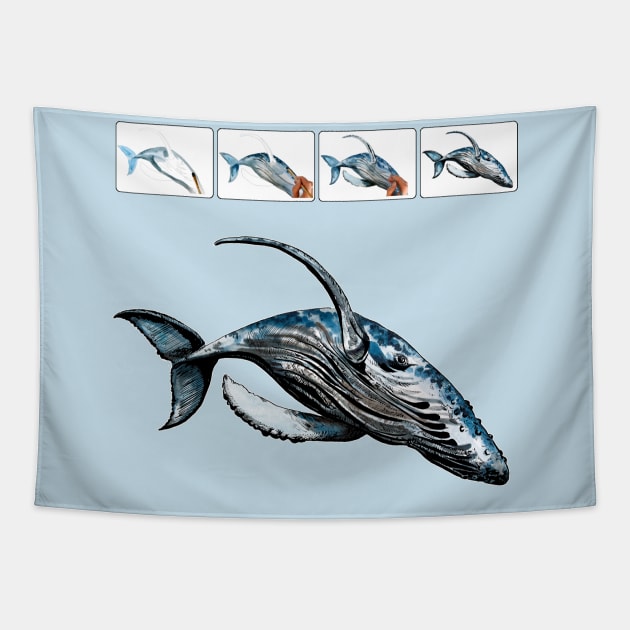 whale Tapestry by VicaVeresk