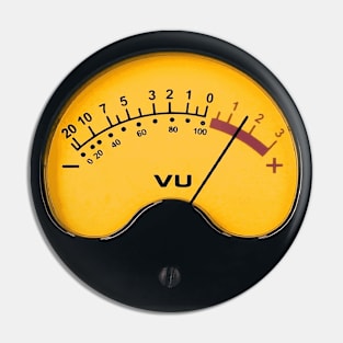 Volume VU Meter Retro Vintage Audio Amplifier Pin