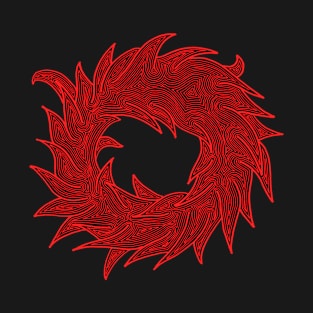 Wreath (red and black) T-Shirt