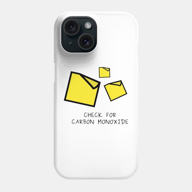 Check for Carbon Monoxide - Reddit Phone Case by minimal_animal