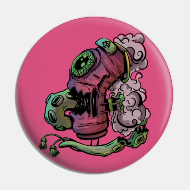 Haunted yokai lantern Pin by Art of Andy W