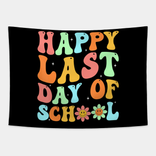 Happy Last Day Of School Hello Summer Teacher Student Groovy Tapestry