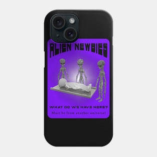 Alien Newbies - Purple and Black Phone Case