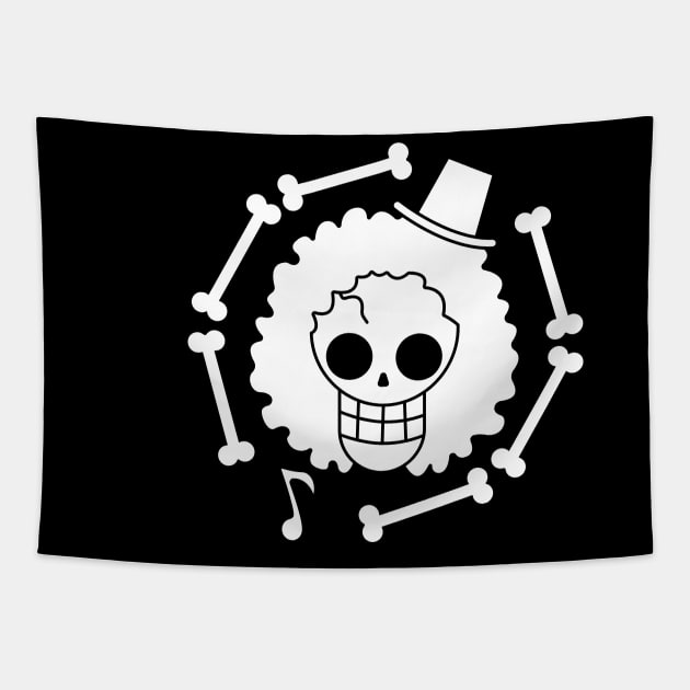 Brook Jolly Roger 2 Tapestry by onepiecechibiproject