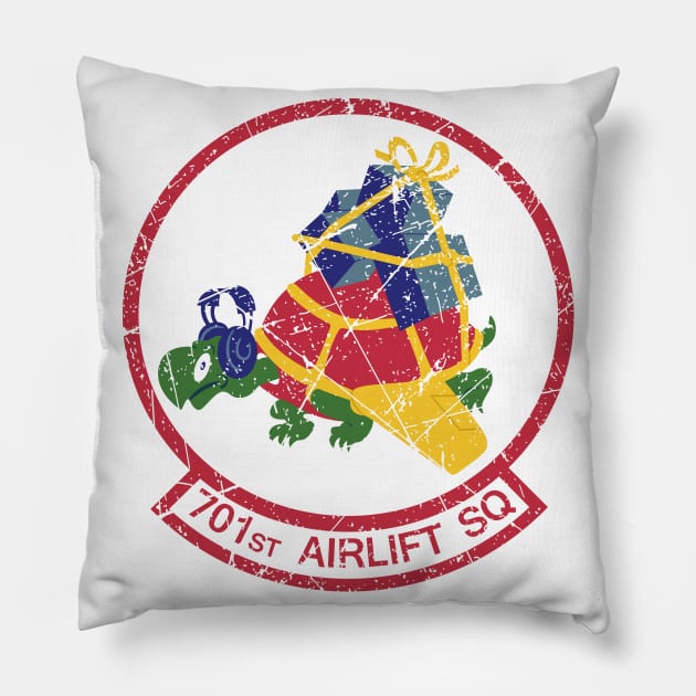 701st Airlift SQ Vintage Pillow by Mandra