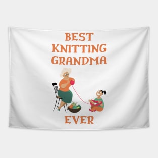 Best Knitting Grandma Ever Tapestry