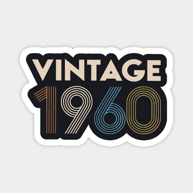 Vintage 1960 Birthday Magnet by colum