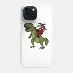 Dinosaur Christmas Gift Xmas T Rex Santa Funny Phone Case