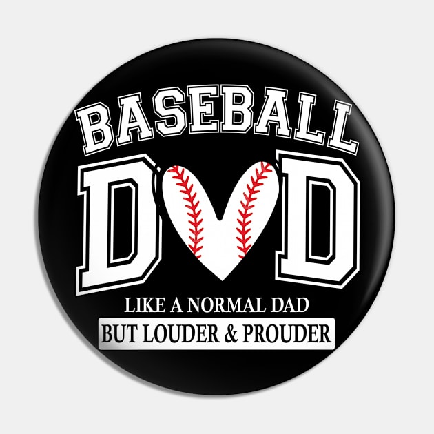 Baseball Dad Like A Normal Dad But Louder And Prouder Pin by Jenna Lyannion