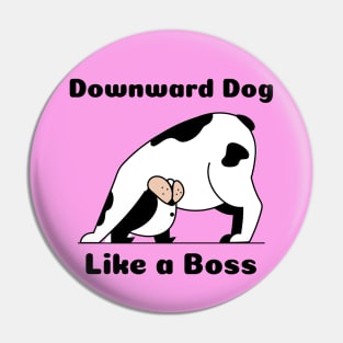 Funny Yoga | Downward Dog Like A Boss Pin