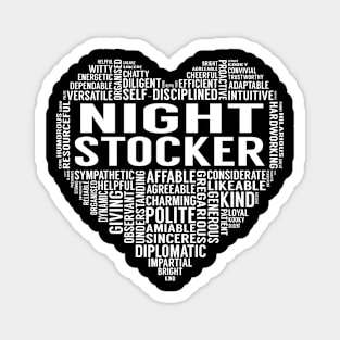 Night Stocker Heart Magnet