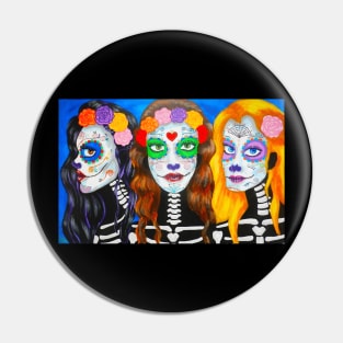 Three Catrinas Pin