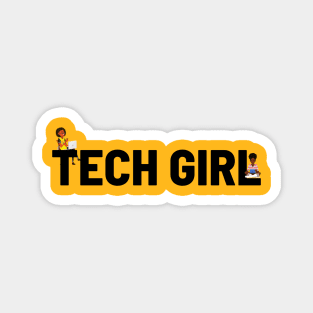 TechGirl Logo Magnet