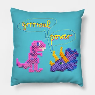 GROAL POWER -  GRL PWR dinosaur style! Pillow