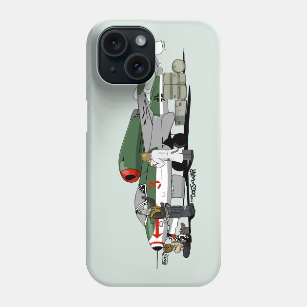 The Dogs of War: Volksjager He162 Phone Case by Siegeworks