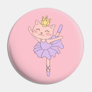 Princess Ballerina Cat Pin