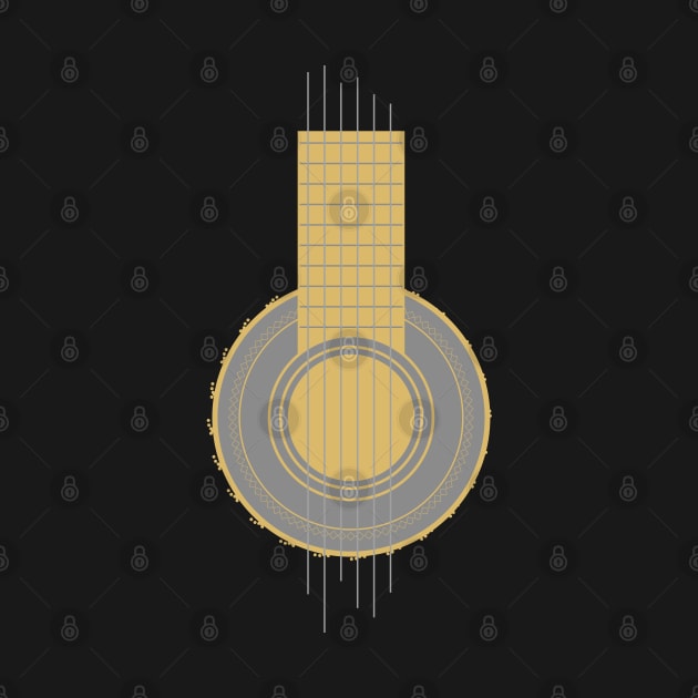 Guitar player // Gold Solid by Degiab