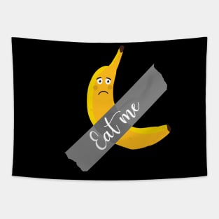 funny tape a banana taped art duct scotch & to wall exhibit Tapestry