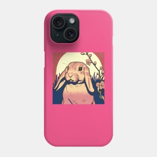 Sunset Lop Eared Rabbit Bunny Mom Holland Lop Phone Case