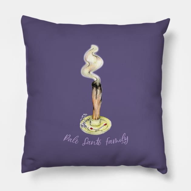 Palo Santo Family Pillow by LaBellaCiambella