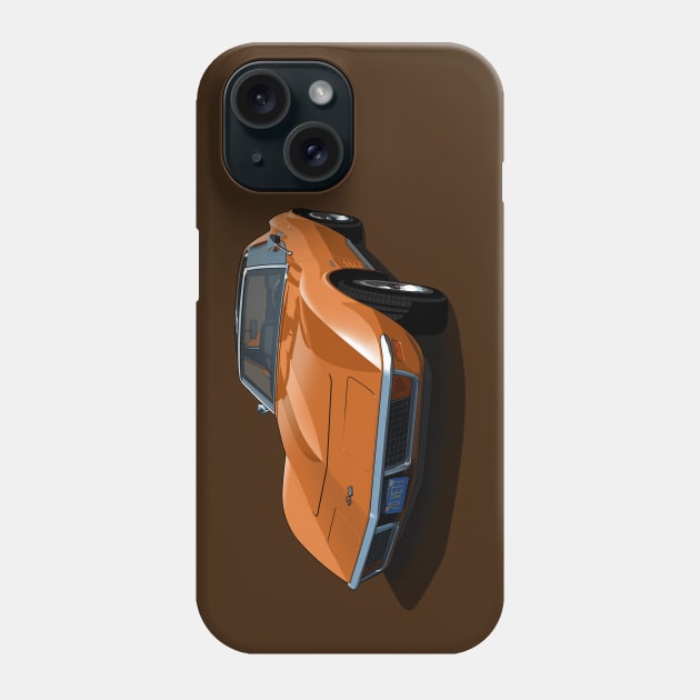 1970 Corvette Stingray in Ontario Orange Phone Case by candcretro