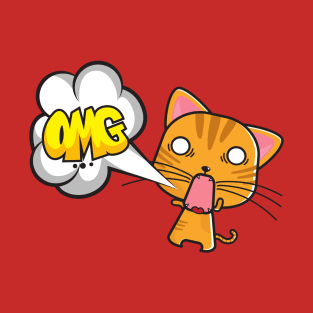 Cat Omg T-Shirt T-Shirt