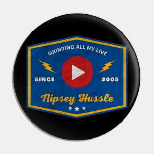 Nipsey Hussle // Play Button Pin