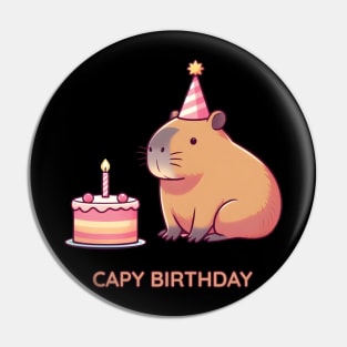 Capy Birthday Pin