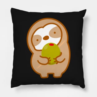 Cute Olive Sloth Pillow