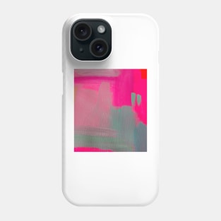 Fuschia Brushstrokes Abstract Art Phone Case