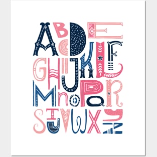 Funny Alphabet Lore Letter B - Alphabet Letters - Posters and Art Prints